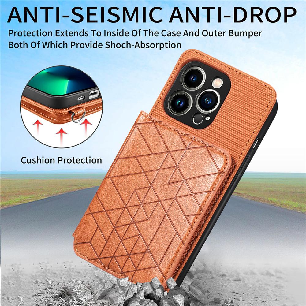 Etui z przegródką na karty, magnetyczny uchwyt samochodowy, do iPhone 14 13 Pro Max 12 Mini, z smyczą, wstrząsoodporne etui na telefon Coque Fundas