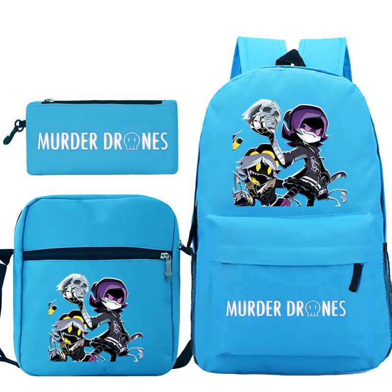 Neuer Murder Peripherie-Trend Schulterrucksack-Set Lässige Stiftetasche Grund- und Sekundarschultasche