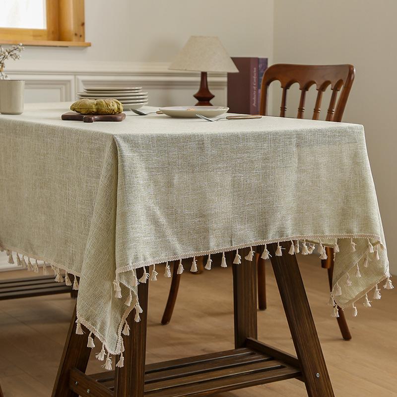 Bamboo Linen Tablecloth Thickened Cotton And Linen Wind Fabric Japanese Conference Tablecloth Tablecloth Coffee Table Cloth