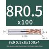 55-Degree Carbide Bull Nose End Mill with Wear-Resistant Coating for CNC Routers