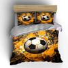 Soccer-Themed Sports Gear Set Multiple Sizes Kid'S And Adults' Bedroom Exquisite 3Pc Bedding Set, Gift