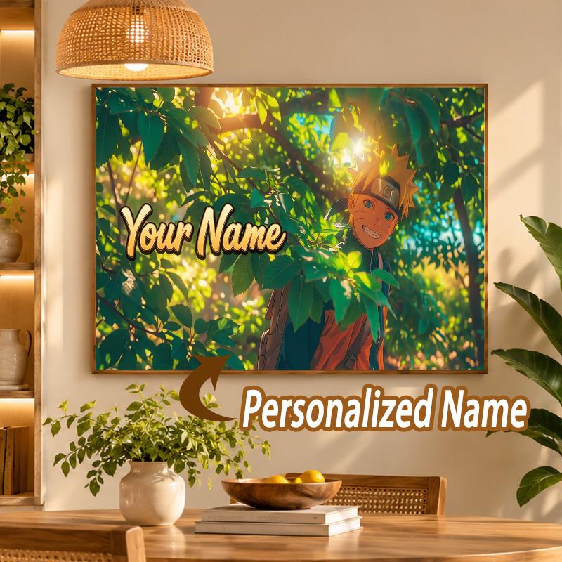 Naruto Uzumaki Custom Name Diamond Painting Personalized 5D Full Drill DIY Diamond Art Home Decor