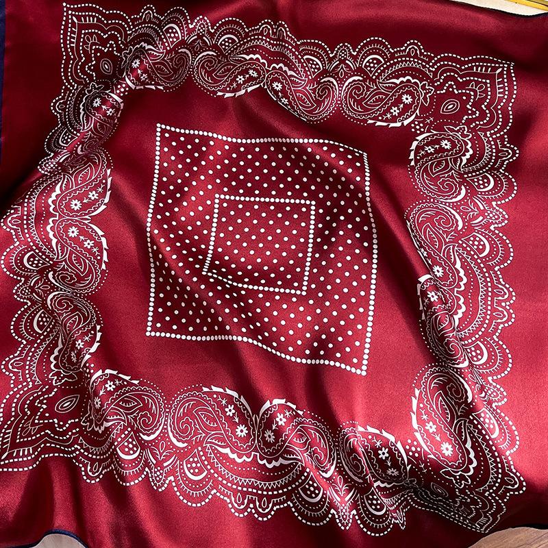 Echter Seidenschal Für Damen Gepunktete Schals Wickeltücher Foulards Schals Pashmina Weiblicher Hijab Bandana Bufanda Poncho Quadratisches Taschentuch