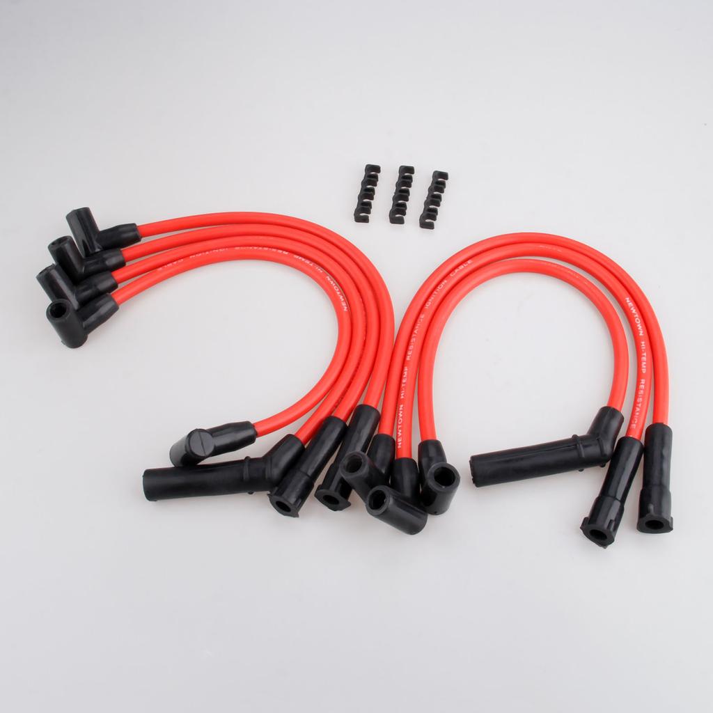 8Pcs 8.5mm Ignition Cable Spark Plug Wires With Clips 522R For Jeep Grand Cherokee Wagoneer Cherokee Briarwood Wrangler Comanche