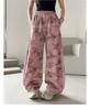 Girls' summer thin pants, girls' Korean version wide leg pants, children's sports pants, girls' summer camouflage casual pants