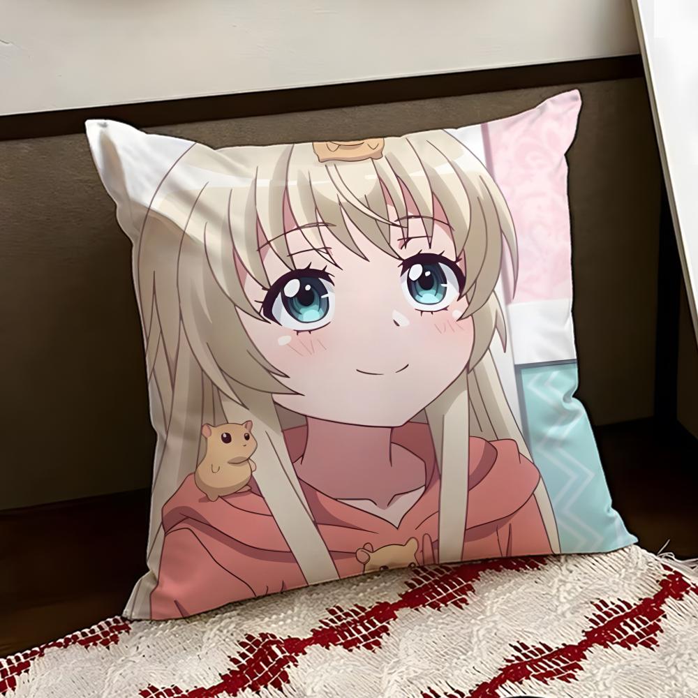 Uchi no Maid ga UUzasugiru Cushion Cover Reversible Soft Durable Pillow Cover Home Car MultiScene Use for Daily Comfort