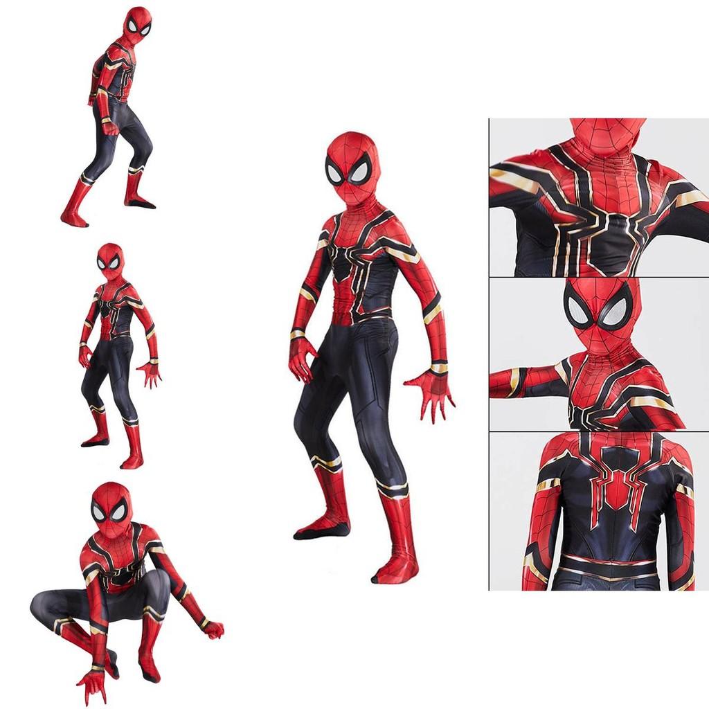 Breathable Lightweight Iron Spiderman Suit Superhero Costume Perfect For Cosplay