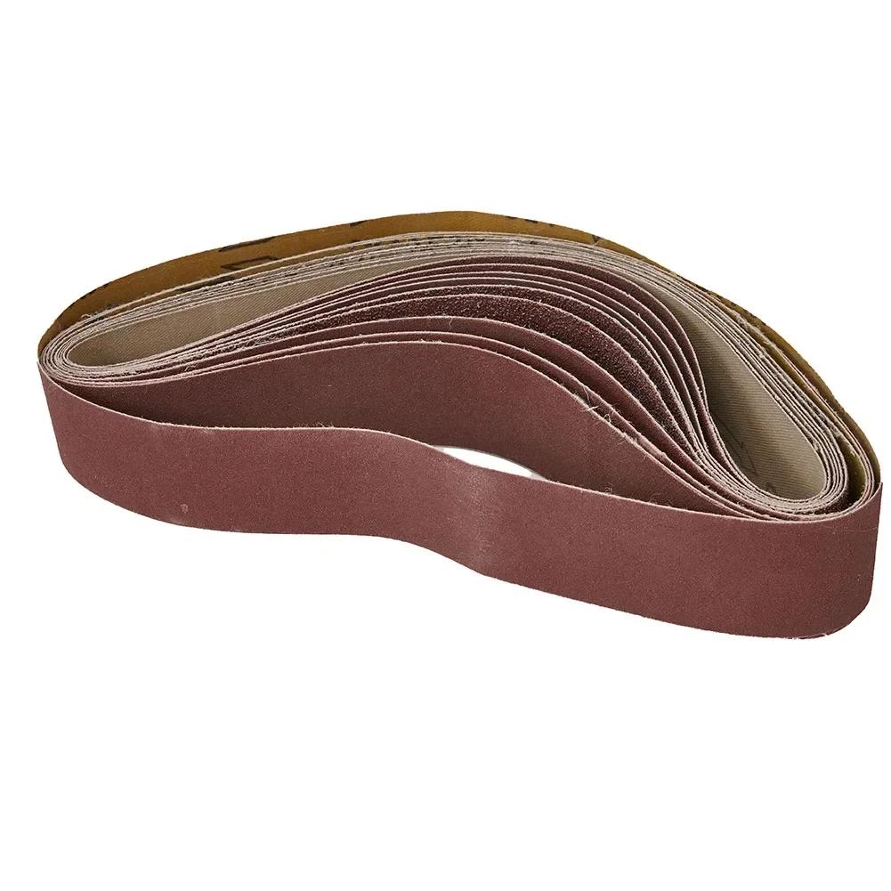 10 PCS Sanding Belts 40x680mm 60-240 Grit Sandpaper Abrasive Bands Belt Sander Grinder Wood Metal Polishing Abrasive Tools