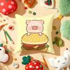 Cute Cartoon lulu pig Cushion Cover Plush Fabric Soft DoubleSided Printed Sofa Warm Winter Home Gift Pillow Cover