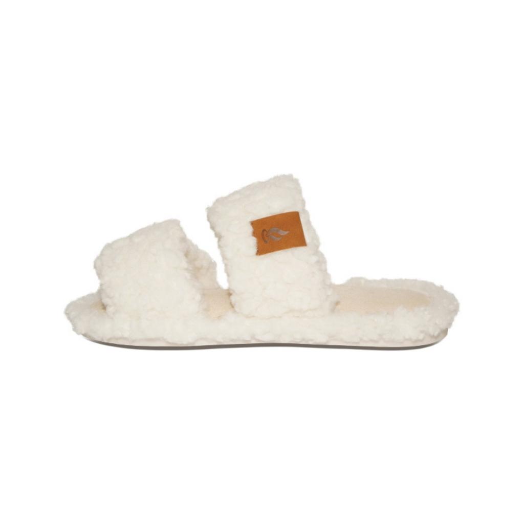 Open Mouth Hairy Slippers with Added Velvet Throughout The Year, Non Slip Indoor Cotton Slippers for Home Use