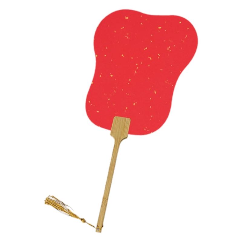 Blank Rice Paper Fan Round Fan Paper Hand Fan Wedding Fan Decorative Painting Fan Blank Fan Kids