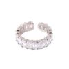 European & American Retro Open Adjustable Zircon Ring - Hip-Hop Style for Women