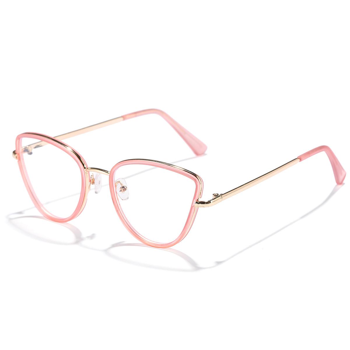 

2 in 1 Photochromic Eyeglasses Cat Eye Anti Radiation Eyewear for Women Men