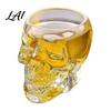 Brandy Glass Bottle With Cork Skull Shaped Decanter 3D Gothic Whiskey with