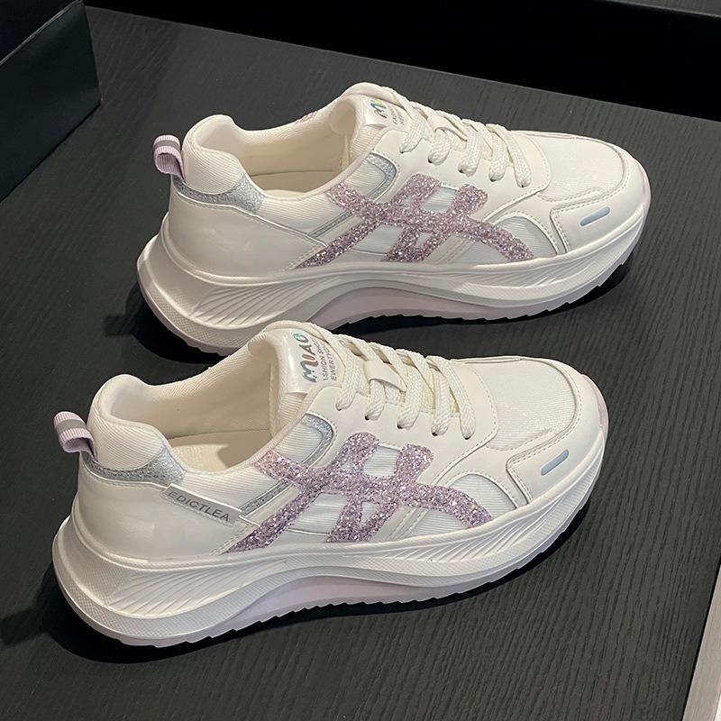 Breathable women's summer and autumn new lightweight thick-soled heightened casual sneakers comfortable and versatile women