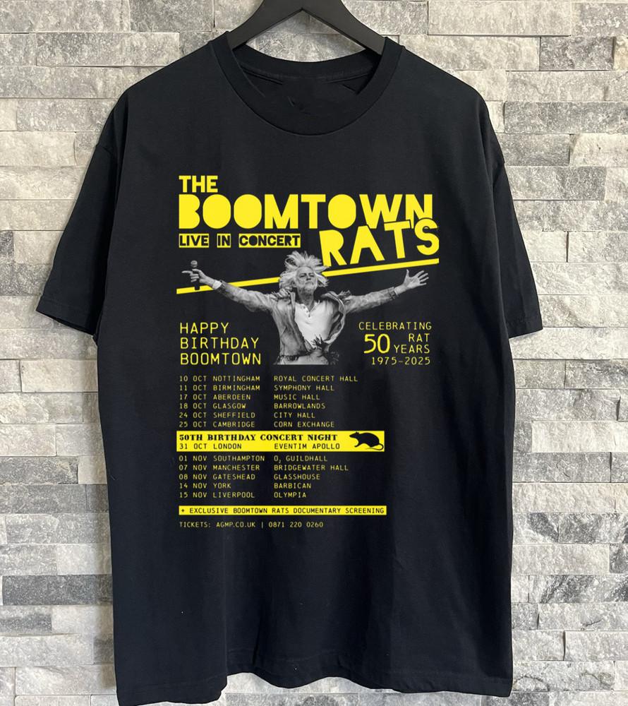 The Boomtown Rats Band 2025 Black T Shirt All Size S to 5XL AM1052 Unisex T-Shirt XXXXL