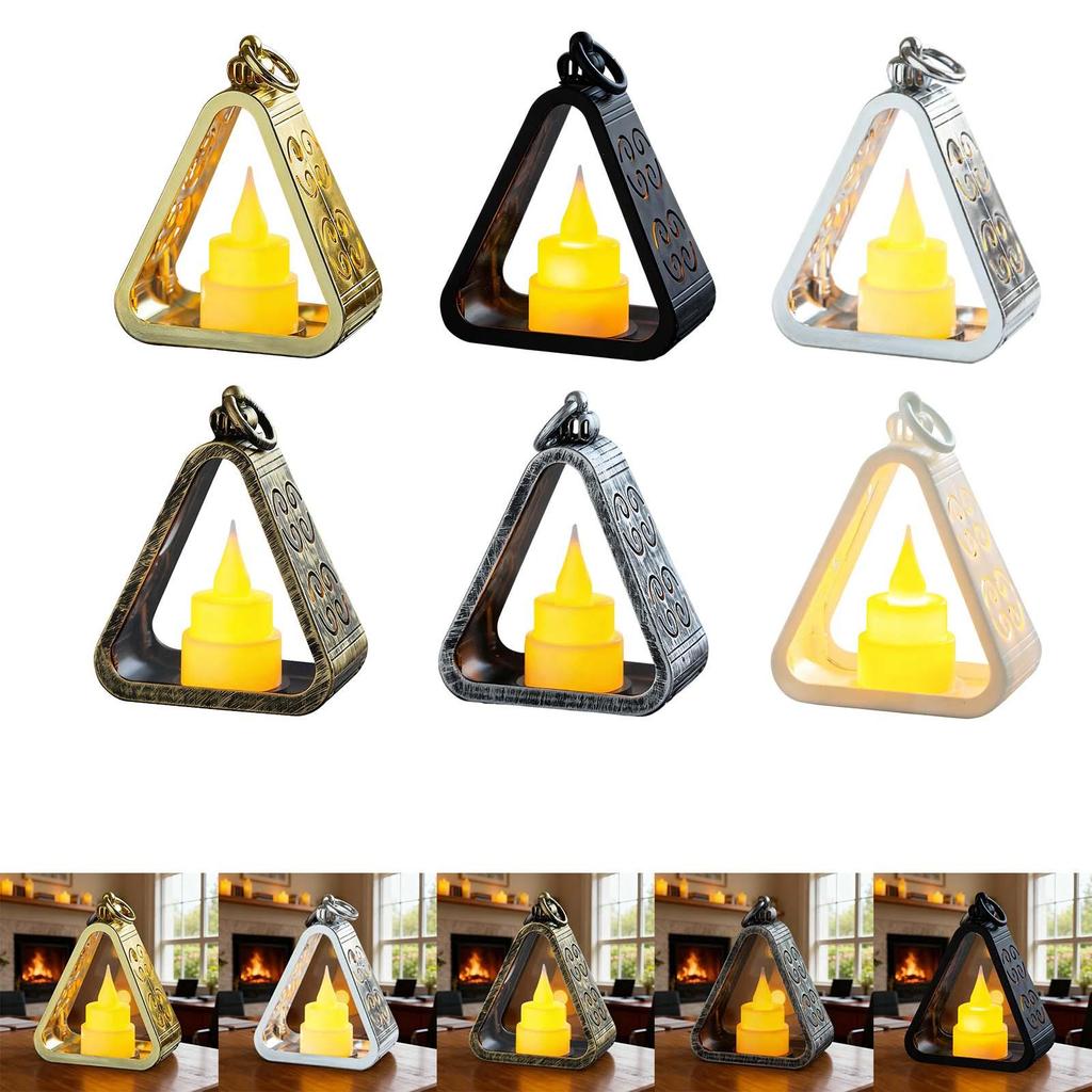 Creative Bedside Lamp Warm White Small Gift Idea Triangle Desk Lamp Ornament Nightlight for Cabinet Office Dorm Bedroom Study