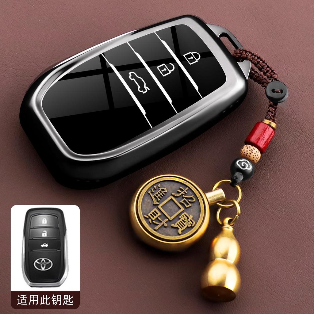 EBN5 Car Key Case Cover For Toyota CHR Hilux Fortuner Land Cruiser 200 Camry Corolla Crown RAV4 Highland