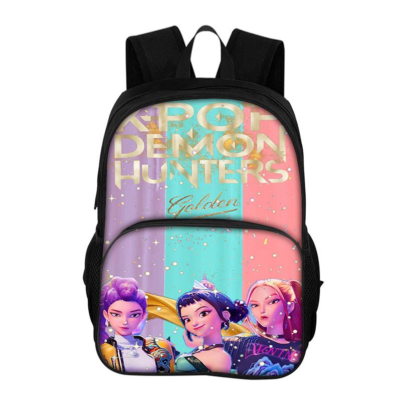 Kpop Witch Hunting Team Trendy Children's Shoulders HD Printed Large Capacity Lightweight Back Protection Student Backpack CLE