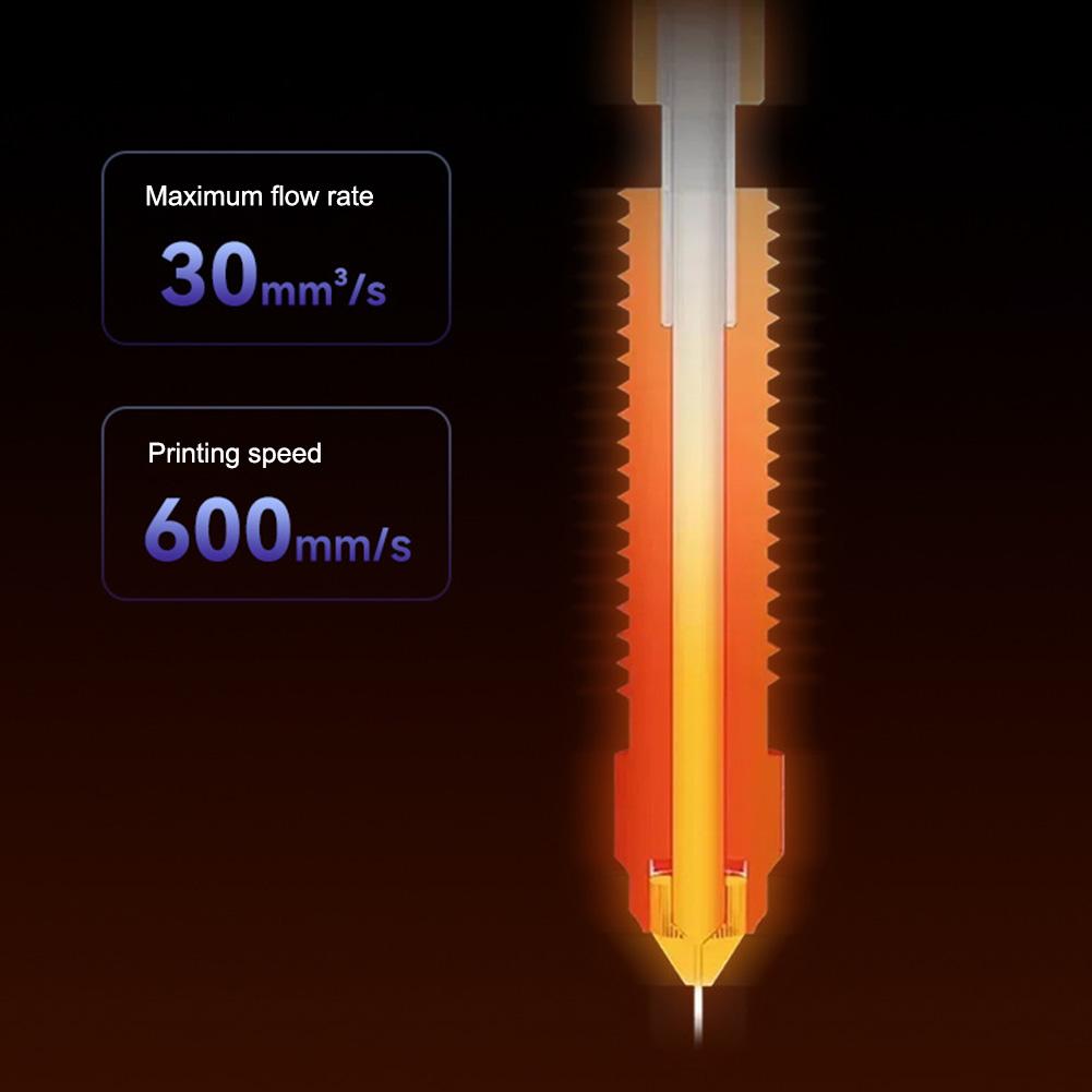 Quick-Swap Nozzle 0.2/0.4/0.6/0.8/1mm Hardened Steel Nozzle High Flow Nozzle for Ender 3 V3/Ender V3 Plus 3D Printers