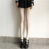 Trendy Japanese-style black stockings for women, summer sheer pantyhose, thin pantyhose for spring and autumn, sexy black with trendy lettering