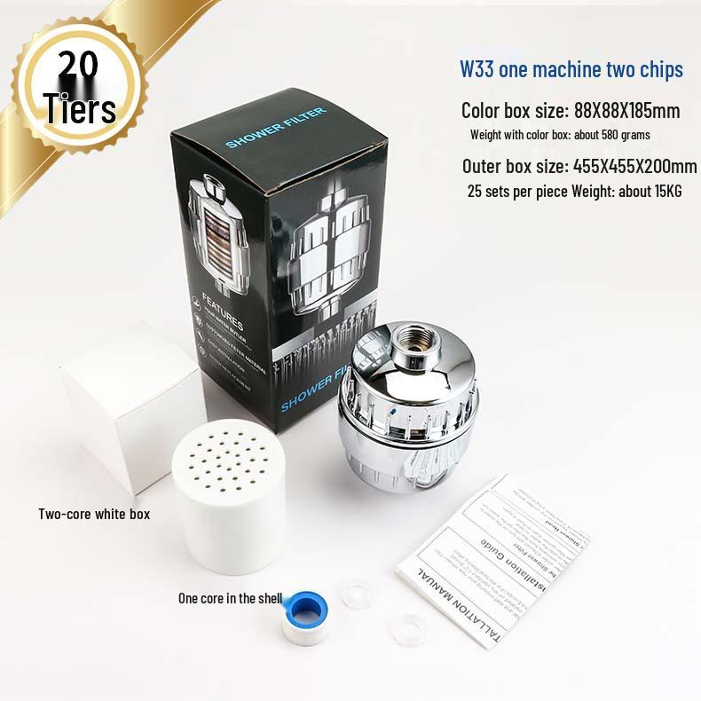 10-20 Layer Shower Head Water Purifier & Filter for Chlorine Removal