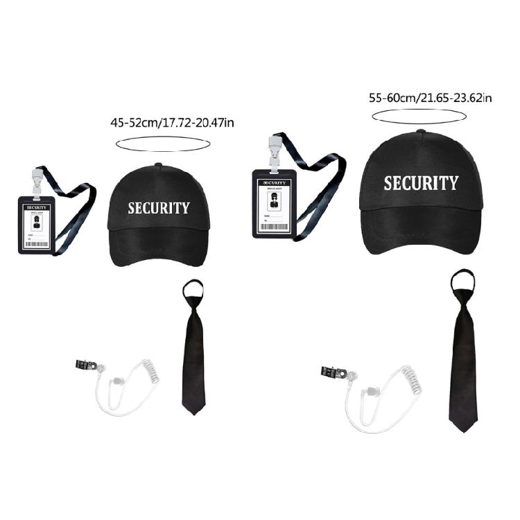 Halloween Secret Agent Costume With Earpiece Neck Tie And Black Glasses For Adult Children Role Play Halloween Dress Up