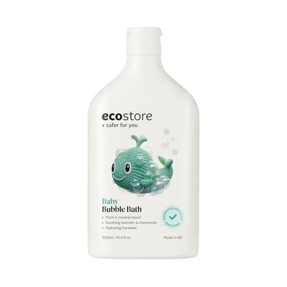 ecostore Пена для ванны [Лаванда и Герань] 500 мл Пена для ванны для детей Купание Кормление Пена для ванны Органическая ромашка Содержит Безопасно для кожи Нет