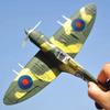 20cm 4D Boy Diy Toys Fighter Assemble Blocks Building Model Airplane Military Model Arms Germany BF109 UK Hurricane Fighter Gift