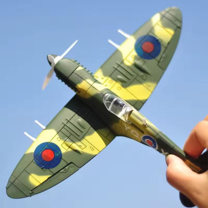 20cm 4D Boy Diy Toys Fighter Assemble Blocks Building Model Airplane Military Model Arms Germany BF109 UK Hurricane Fighter Gift