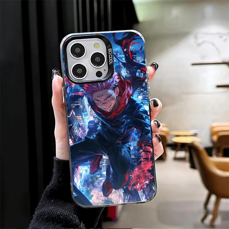 Anime Itadori Yuji JUJUSU Weiche Handyhülle für iPhone 15 16 17 Pro Max 17Air 16E 14 Plus 13 12 Mini Stoßfeste Rückschale