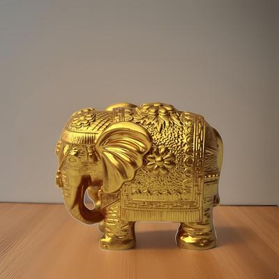 Elephant Statue Animal Figurine Collections Decoration Tabletop Figurines Resin Sculpture
