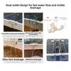10Pcs Pack Stainless Steel Solar Panel Water Guide Clip Mud Drain Button Clip  Roof Mounted Setup