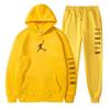Mens Sportswear Set Hooded Fleece Sweatshirt Pants Casual Outfit Fall