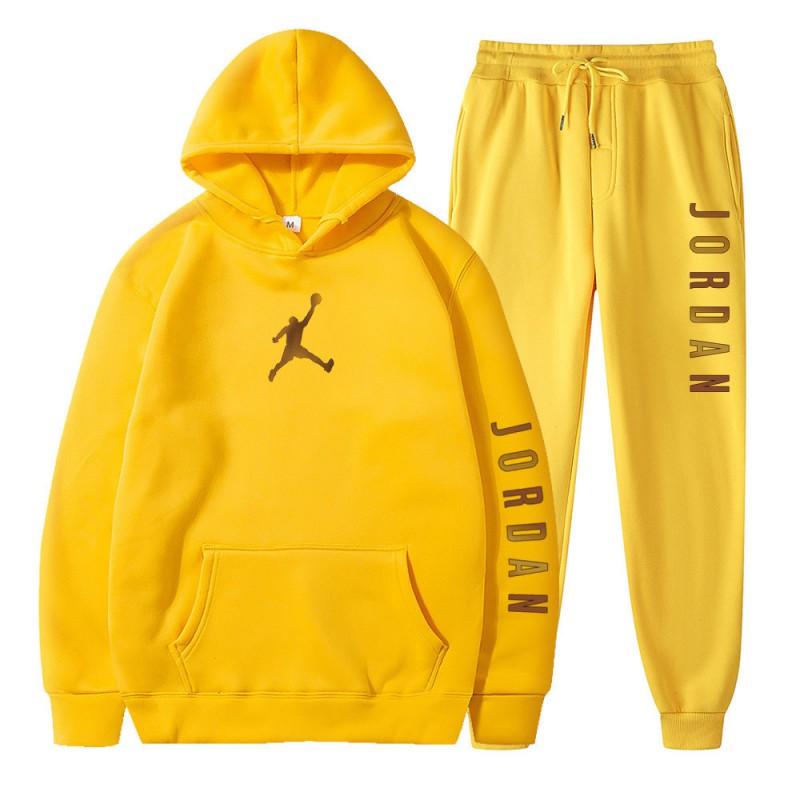 Mens Sportswear Set Hooded Fleece Sweatshirt Pants Casual Outfit Fall