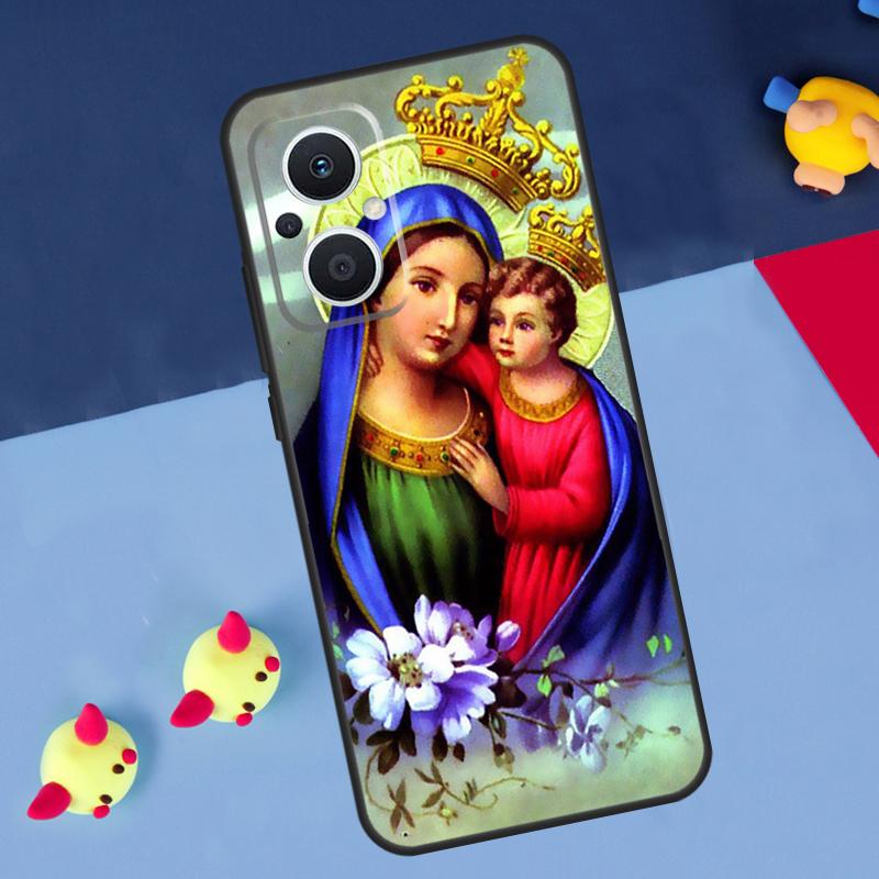 Religious Mary and Jesus For OPPO Reno 12F 13F 14F 11F 10 11 12 13 14 Pro 8T 7 8 Lite OPPO Find X9 X8 X6 X5 Pro Case