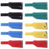 10sets P3005 Welding Assembled Screw Fixing 4mm Banana Plug Multimeter Connector