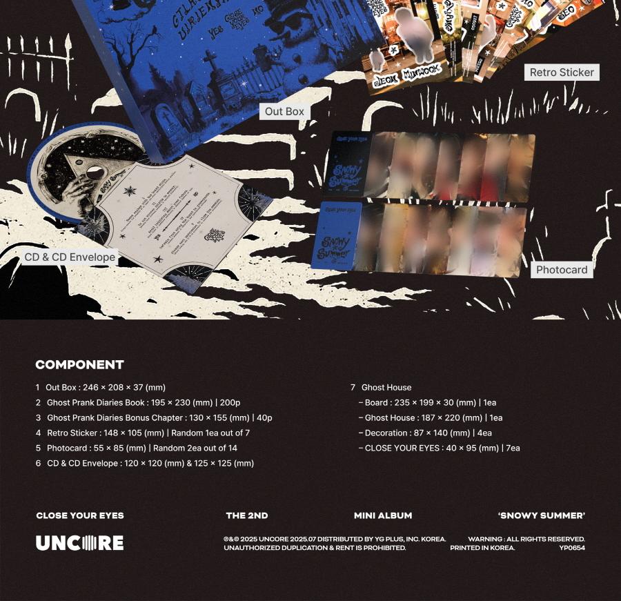 (Ghost Board Ver.) SCHLIEß DEINE AUGEN [Verschneiter Sommer] 2. Mini-Album