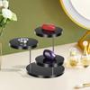 Desktop Jewelry Rack 3-tiers 360 Degree Rotation Watch Glasses Necklace Display Holder Jewelry Stand Room Decor Retail Bracelet Organizer