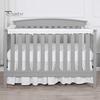 Baby Crib Bumper Pads 3 Pcs Bumper, Soft Cotton Breathable Sleep Barrier Child Safety Strip for Toddlers, Liner Edge Protector with Adjustable