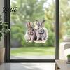 Creative Gift for Kids Room Decoration Cartoon Rabbit Wall Sticker Room  Waterproof PVC Bunny Decal  Modern Simple Style Decals Peel And Stick