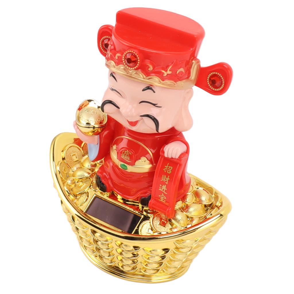 God of Wealth Statue Sunlight Power Vivid Delicate Nodding God of Wealth Ornament Gift