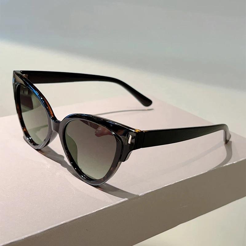 Cat Eye Sunglasses Women  New in Vintage Fashion Casual Decor Shades Trendy Brand Design Candy Color Rim Sun Glasses