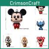 Porta-chaves Artesanal de Resina Mickey Mouse com Acessórios de Desenho Animado para Presentear e Decoração de Festa