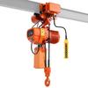 2000 Kg Electric Chain Hoist, 6.1 M Lifting Height, Three-Phase Overhead Crane with 100 M Wireless & 4.8 M Wired Remote Control, Double G100 Chain