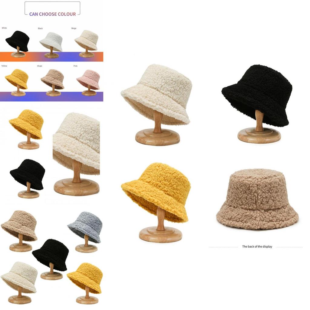 Faux Fur Ladies Bucket Cap Soft And Fluffy Fisherman Hat For Cold Weather