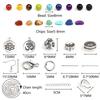 7 Chakra Energy Stone Beads Box Set Kits Loose Spacer Charm Accessories Beads With Elastic Crystal String For Jewelry Making Diy