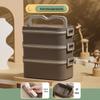 Shangqi Portable Multi-Layer 304 Stainless Steel Bento Lunch Box