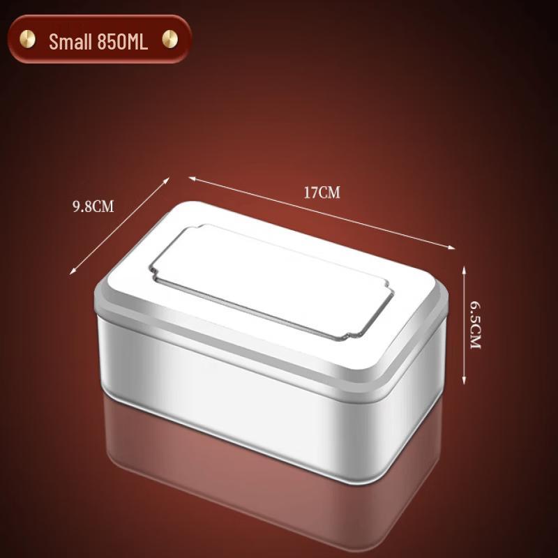 Portable Outdoor Square Bento Lunch Box Set
