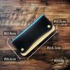 Trucker Wallet Long, Tochigi Leather, Made in Japan, Genuine Leather, Men's Bifold Long Wallet with L-Shaped Zipper and Stitching, Trucker's Wallet,